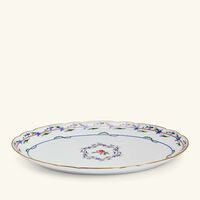 bernardaud le gobelet du roy serving platter oval white 38cm