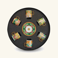 versace jungle animalier coffee cup pattern set of 6