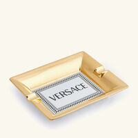 versace medusa rhapsody ashtray rectangular small gold