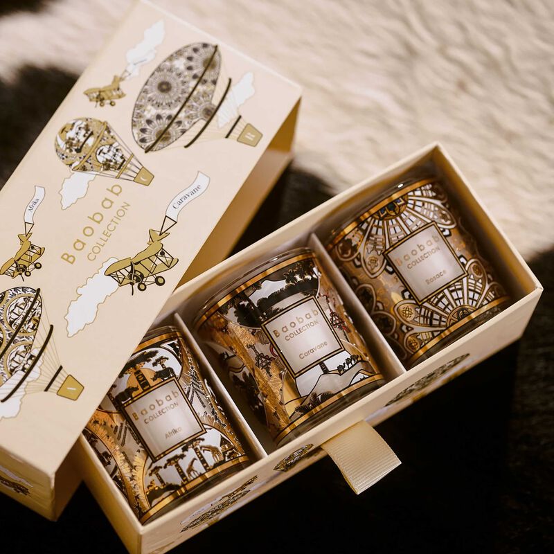 Caravane Trio Candle Gift Set baobab collection caravane trio candle gift set