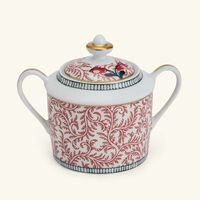 bernardaud braquenie sugar bowl red