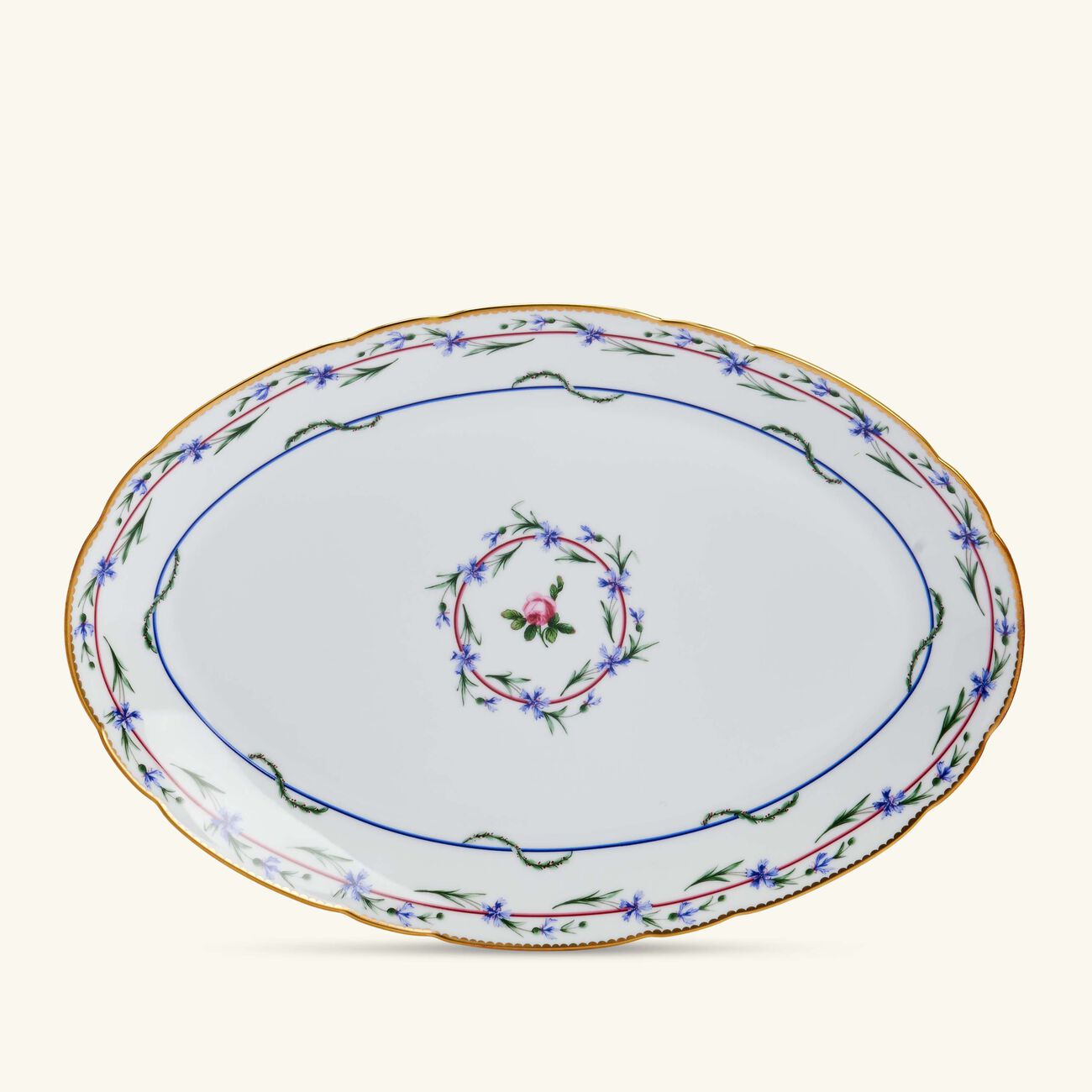 Le Gobelet Du Roy Serving Platter Oval White 33cm bernardaud le gobelet du roy serving platter oval white 33cm