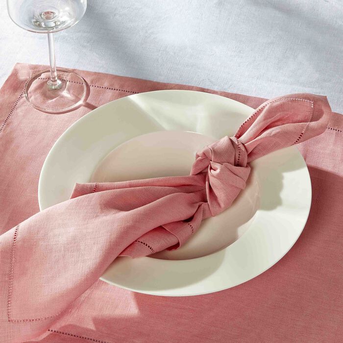 catherine denoual feliz napkin pink set of 6
