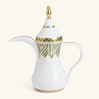 bernardaud augusta oriental coffee pot green