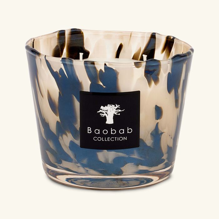 baobab collection pearls black candle max 10