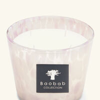 baobab collection pearls white candle max 10