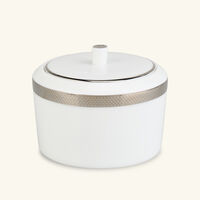 Maille Platine Sugar Bowl White bernardaud maille platine sugar bowl white
