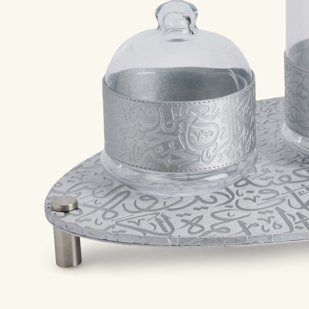 dimlaj kareem serving bowl silver set of 2