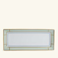 ginori 1735 diva serving platter rectangluar green 29cm