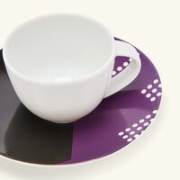 فنجان القهوة أوسكار مع صحنه أسود برناردو فنجان القهوة أوسكار مع صحنه أسود
