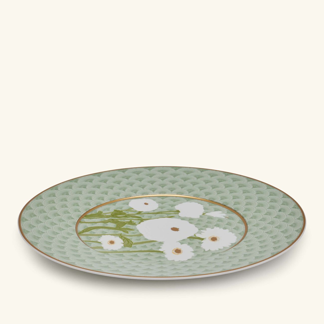 bernardaud praiana charger plate round green 31cm