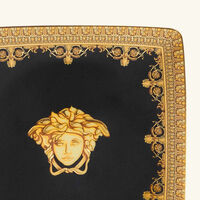 versace i love baroque trinket tray square black 11cm