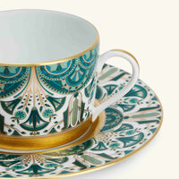 haviland r ves du nil tea cup saucer green set of 4