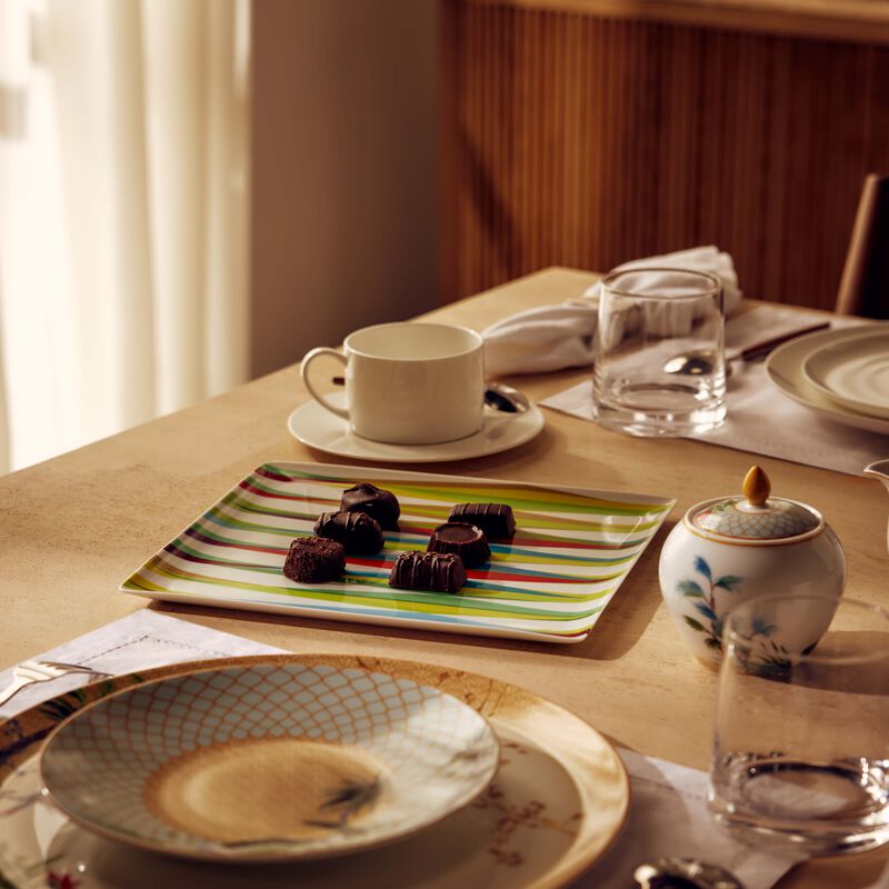 برناردو طبق الضيافة ماركو مينكاتشي مستطيل أخضر 22 سم