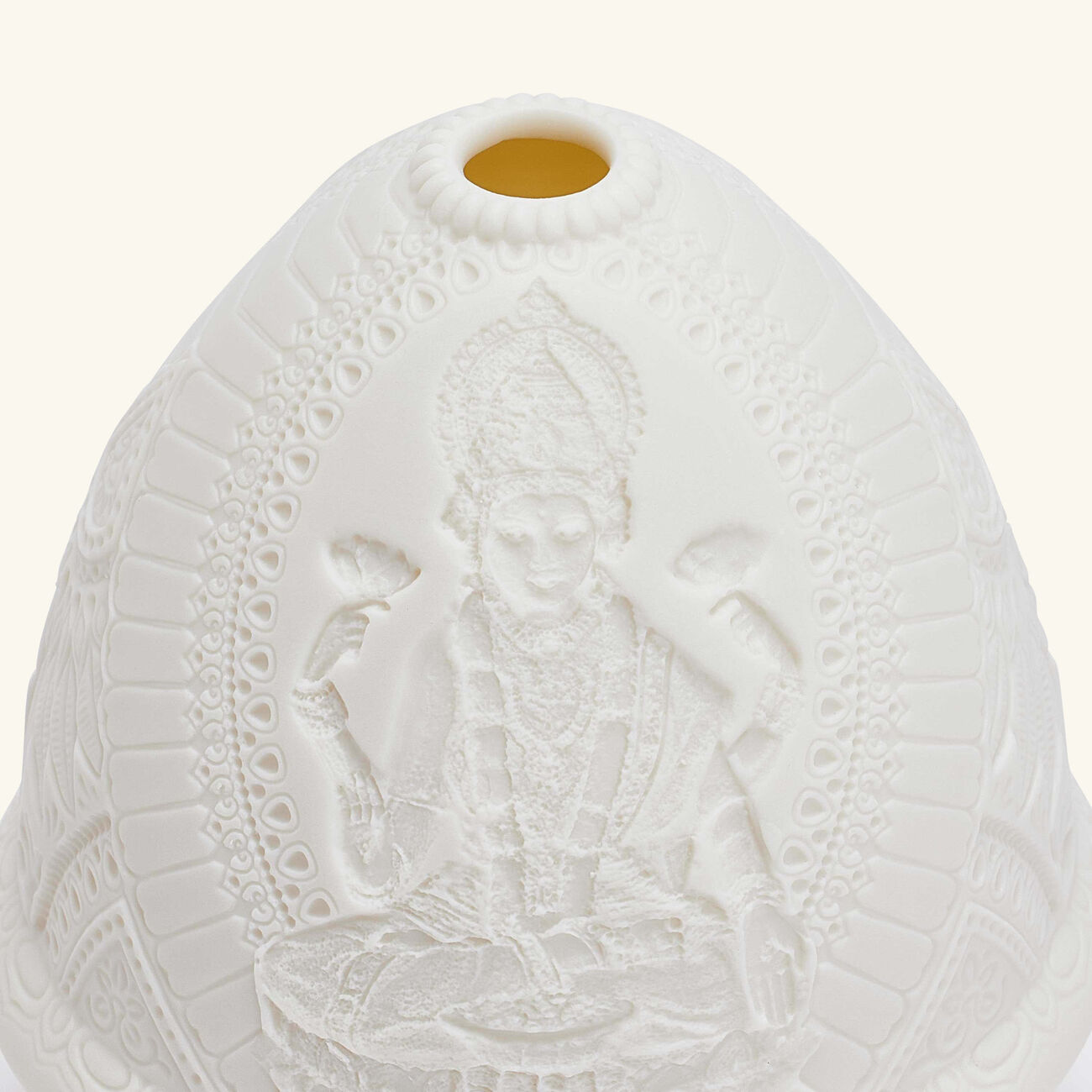 lladro lithophane votive light   goddess lakshmi