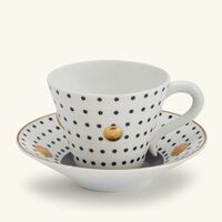 Delphos Coffee Cup & Saucer Black bernardaud delphos coffee cup saucer black