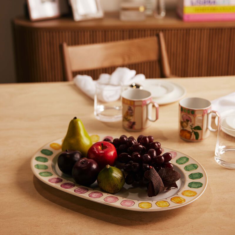 Idyllia Serving Platter Oval Marshmallow 40 cm rosenthal idyllia serving platter oval marshmallow 40 cm