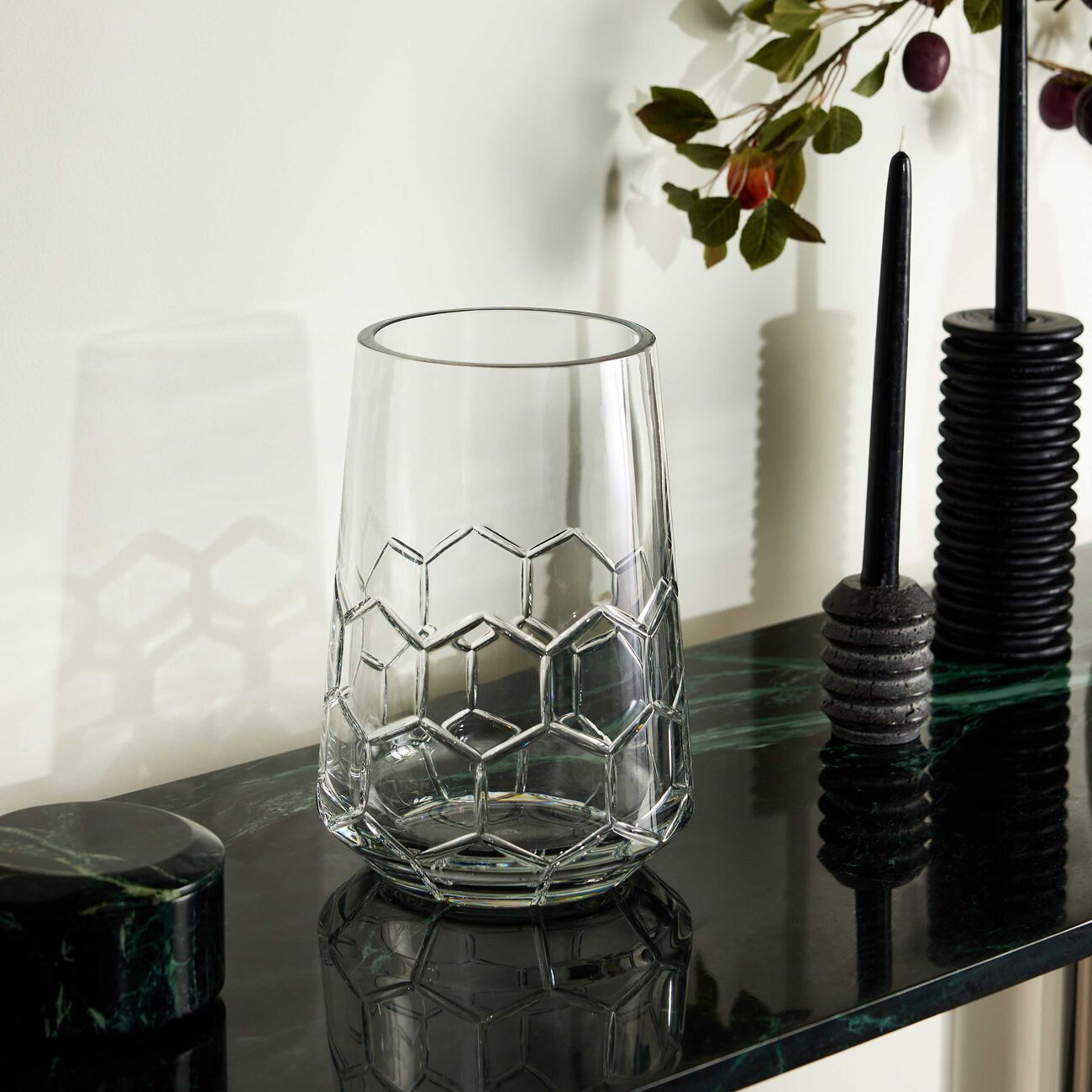 Madison 6 Vase Medium Clear christofle madison 6 vase medium clear