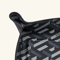 versace la greca signature trinket tray square small black