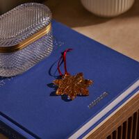 باكارا قطعة الزينة ذهبية اللون نويل 2025 بالحجم الصغير