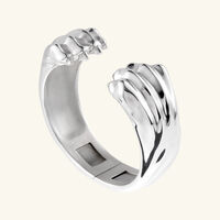 christofle patte de lion handcuff sterling silver size 1