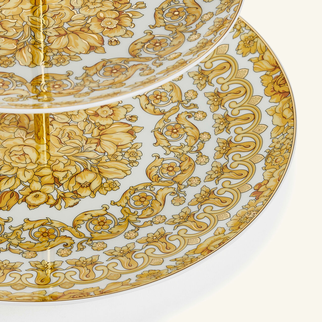 versace medusa rhapsody cake stand gold