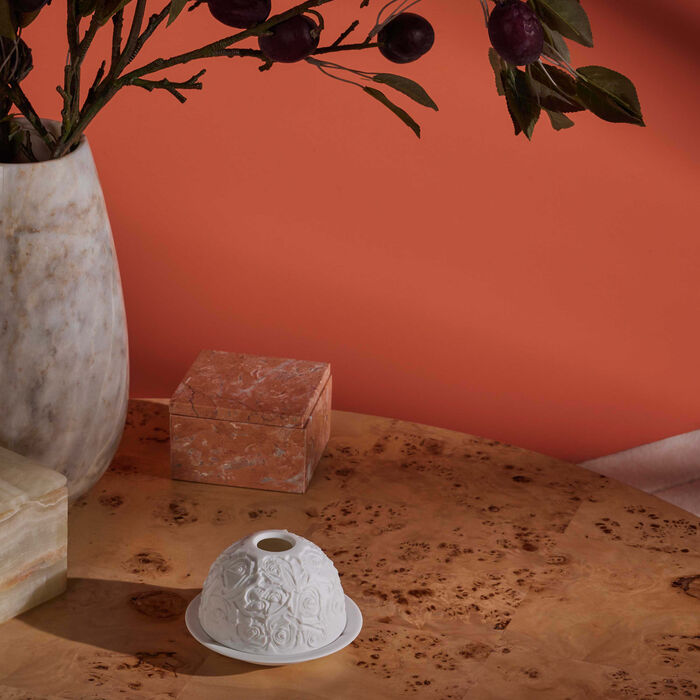 bernardaud roses lithophanie