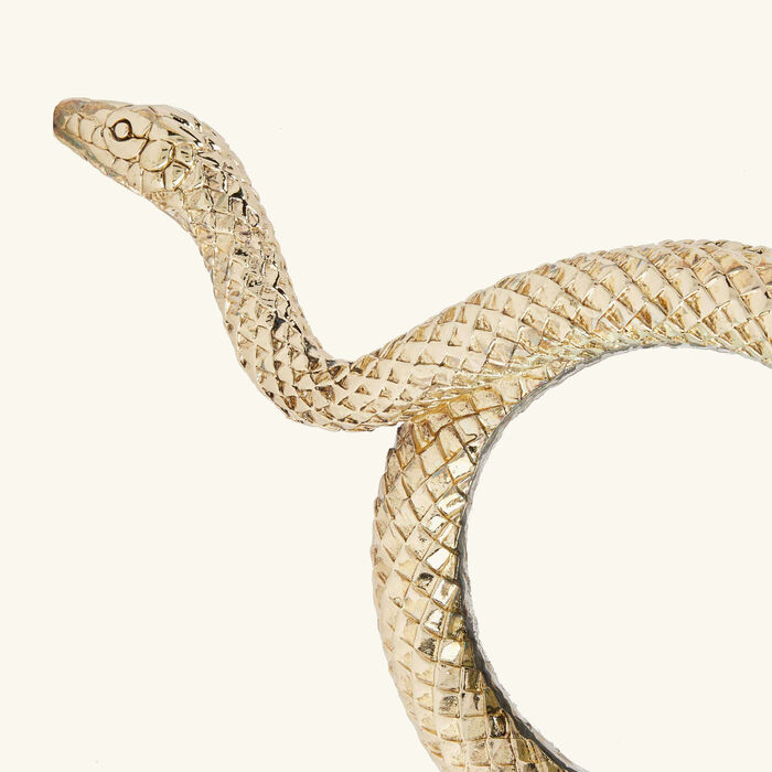 l objet snake magnifying glass large gold