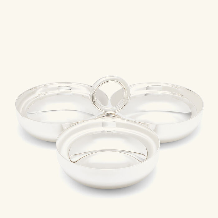 christofle vertigo serving bowl silver plated 11cm