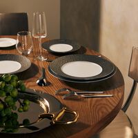 bernardaud ecume service plate round silver 29cm