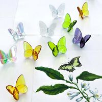 baccarat papillon lucky butterfly figurine mini yellow