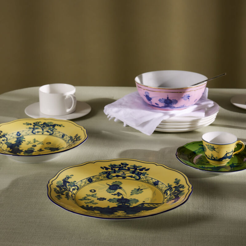 جينوري 1735 طبق الطعام أوريينتي إيتاليانو دائري أصفر 26 سم