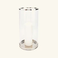 ralph lauren home modern hurricane candle holder large silver