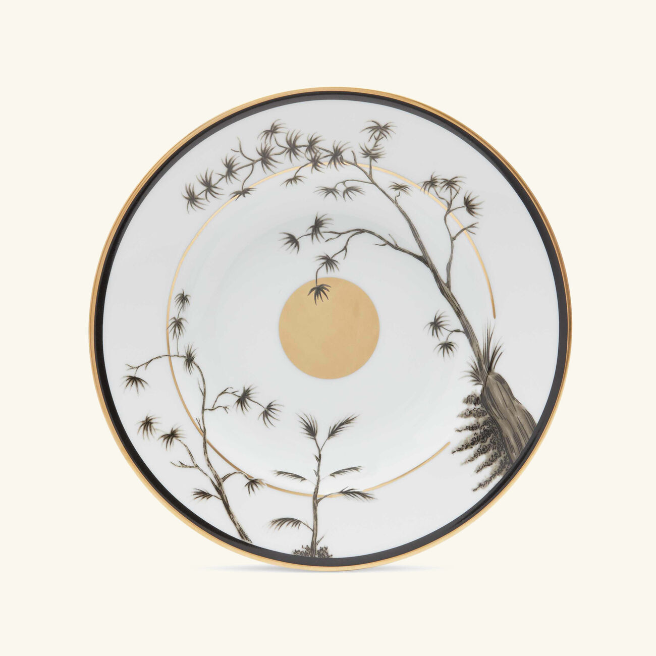 pinto paris vieux kyoto soup plate black 22cm