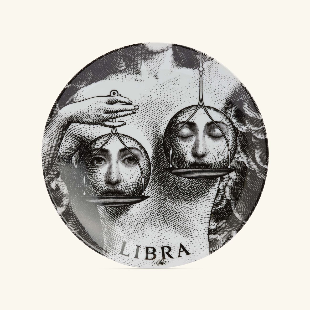 fornasetti tema e variazioni no 354 libra wall plate