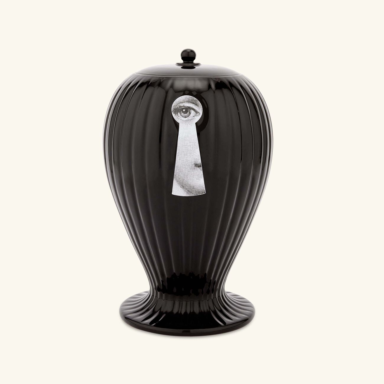 fornasetti serratura rigato vase black