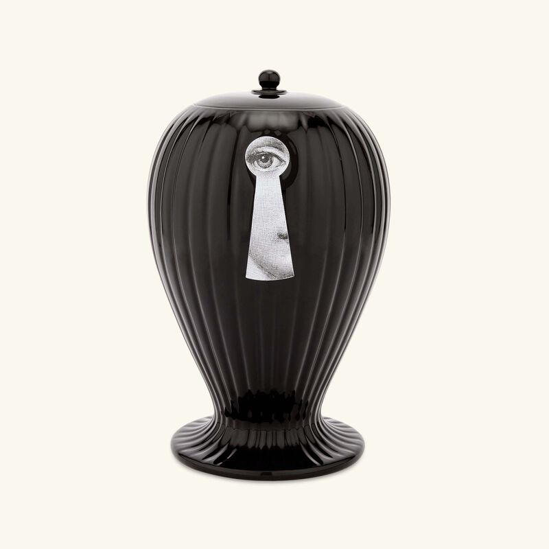 fornasetti serratura rigato vase black