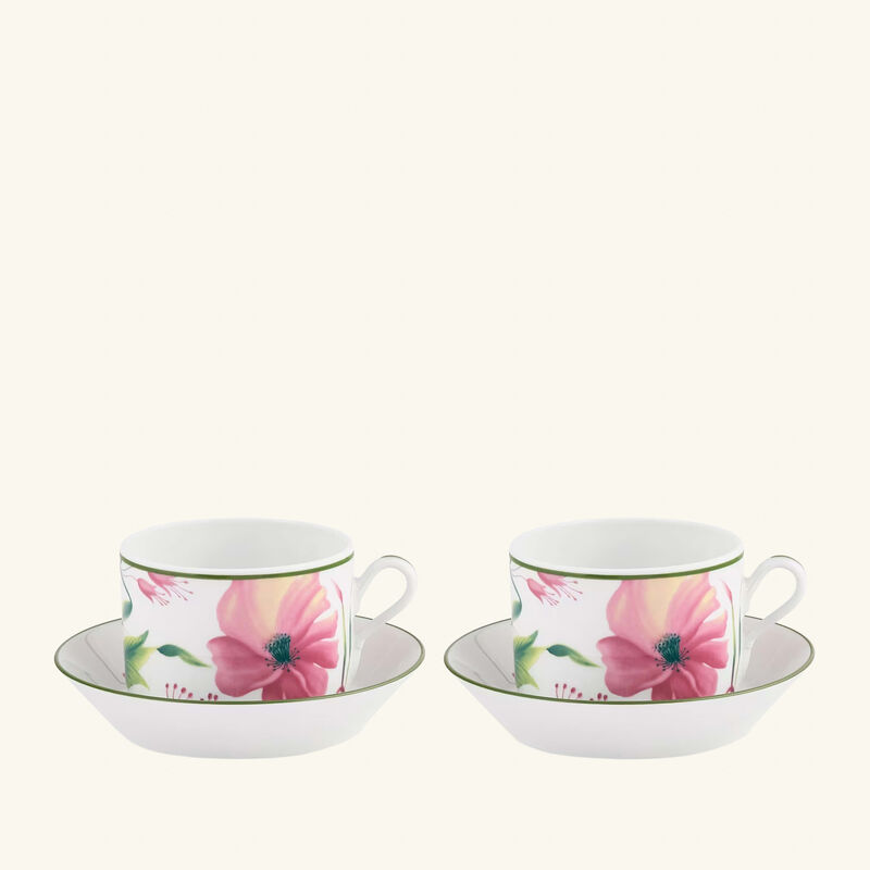 Florenza Malva Impero Tea Cup Pink Set of 2 ginori 1746 florenza malva impero tea cup pink set of 2