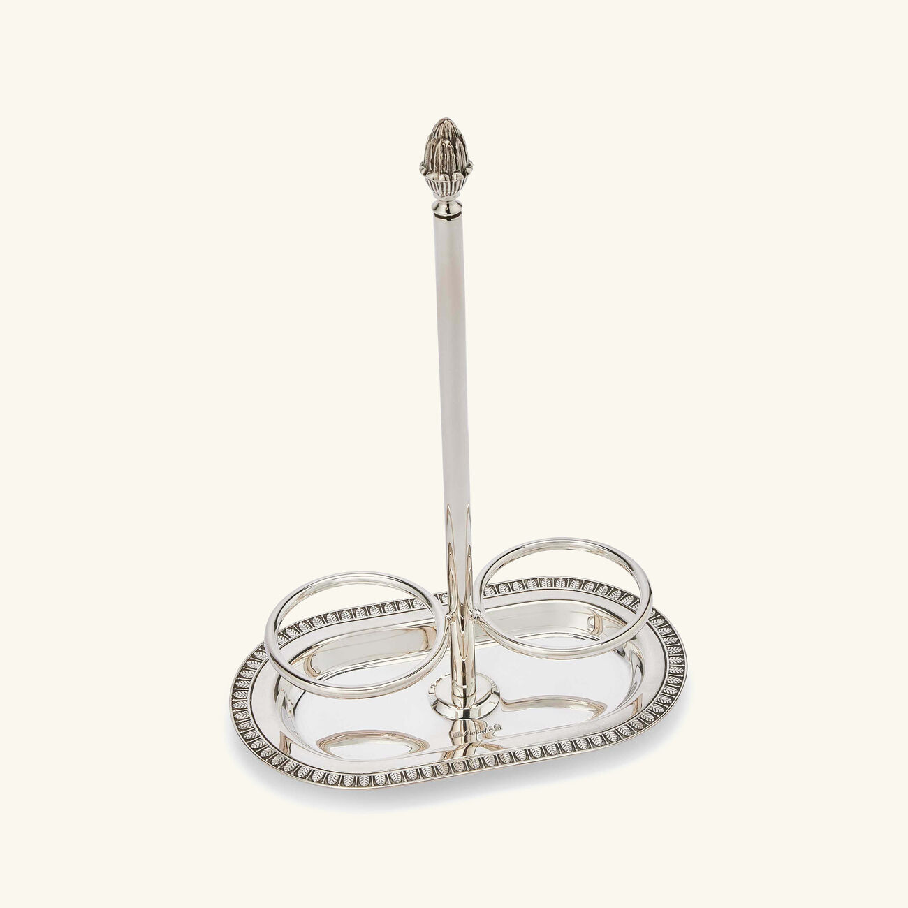 christofle malmaison oil vinegar cruet silver plated