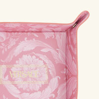 versace barocco trinket tray square small pink