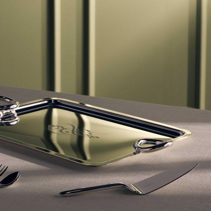 christofle mood pie server silver plated