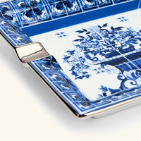 dolce gabbana casa ashtray square small blue