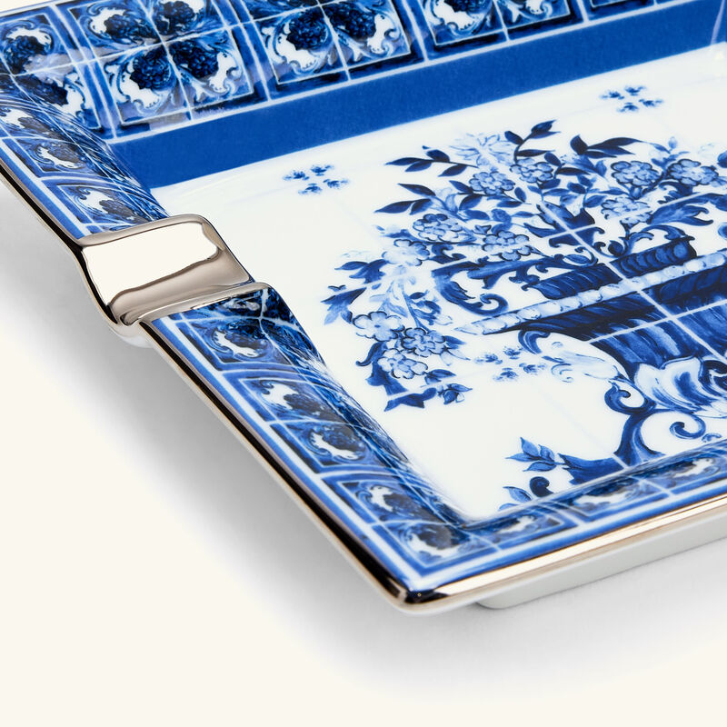 dolce gabbana casa ashtray square small blue