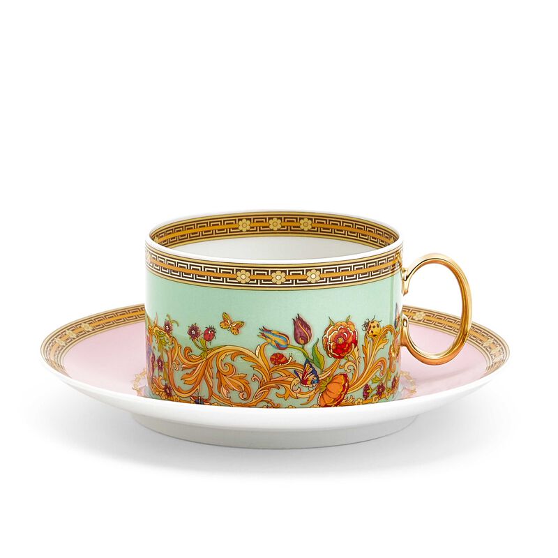فنجان الشاي لو جاردان دو فيرساتشي مع صحنه, large