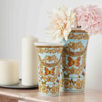 le jardin de versace vase medium blue