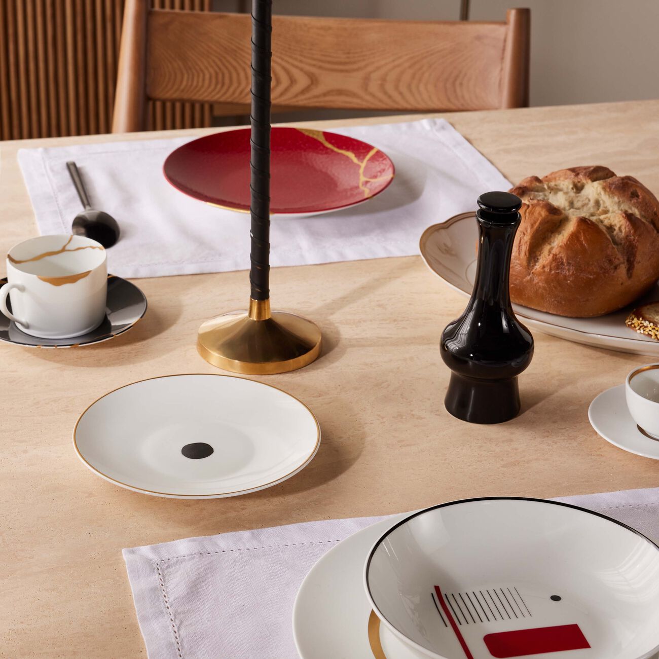 Aboro Bread & Butter Plate Round White 16cm bernardaud aboro bread butter plate round white 16cm