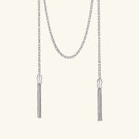 كريستوفل قلادة بومبون بسلسلة فضية