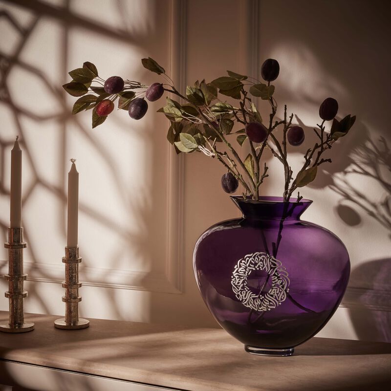 Qamar Vase Medium Purple dimlaj qamar vase medium purple
