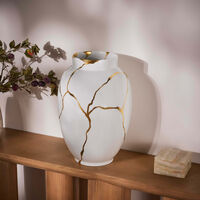 bernardaud kintsugi white large vase
