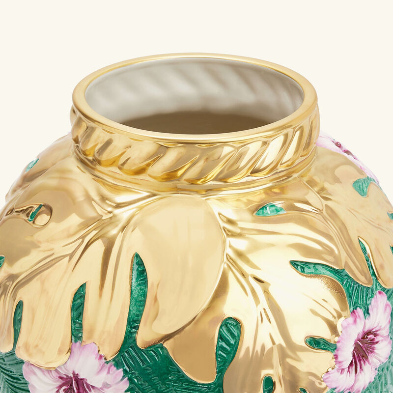 villari acapulco vase green